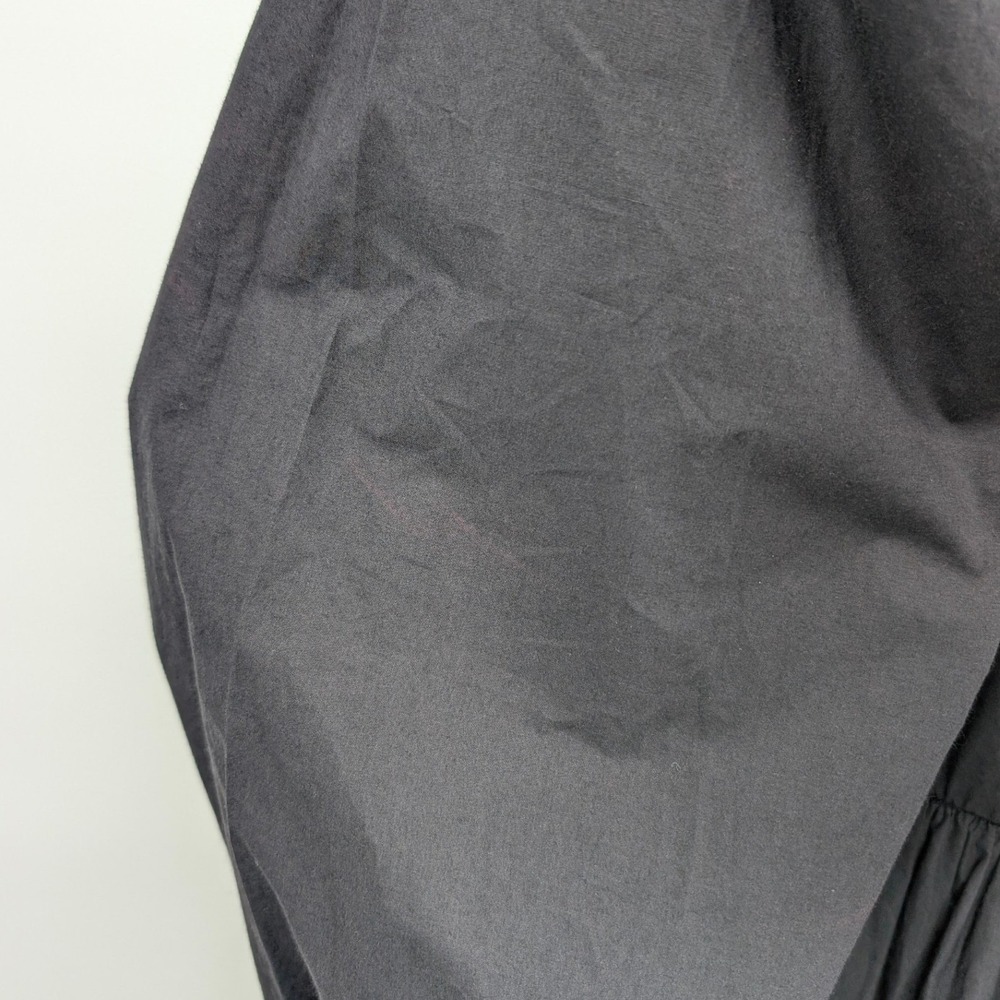 Chan Luu Black Cotton Midi Dress Mirror Embellished Open Back Tie Size 2 - Picture 13 of 16